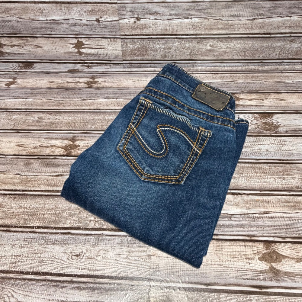 Silver Jeans Aiko Bootcut Womens W28/L31  Mid Rise Stretch Jeans See Measurement